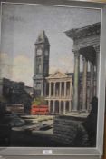 An oil painting, Norman Brand, Birmingham City, signed 60 x 42cm, plus frame