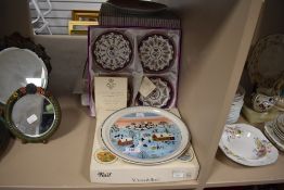 A selection of display plates including Villeroy and Boch