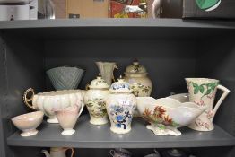 A selection of lustre ware ceramics including Royal Winton and Maling