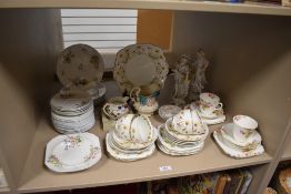 A selection of tea wares including cups and saucers like Shelley and Standard China