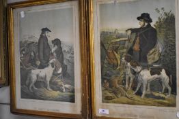 Two prints of gamekeepers