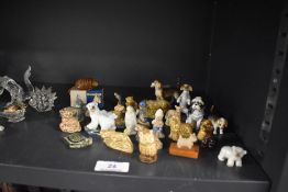 A menagerie of Wade whimsies including some similar to Wade, Giraffe, Rhino and turtle amongst