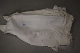 A selection of white chamois skins