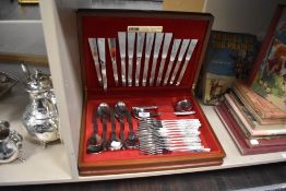 A cased canteen of cutlery by Viners