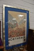 A vintage advertising poster for Northface after David Goines