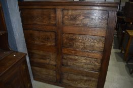 A section of oak panelling, no real age but nice solid piece, think been used as a headboard, approx