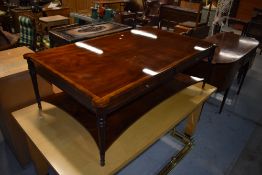 A reproduction mahogany highly polished coffee table of large proportions , approx. 153 x 92cm