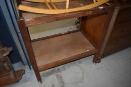 A vintage mahogany and ply tea trolley of large proportions, approx dimensions 81 x 48 x 85cm