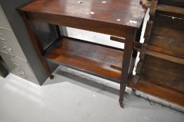 A vintage stained frame tea trolley