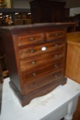 A 19th Century mahogany and inlaid specimen chest of two over four drawers, approx. Dimensions W40