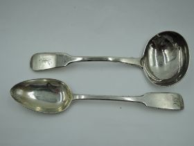 A Victorian silver sauce ladle of traditional form bearing letter to terminal, Exeter 1840, Robert