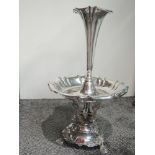 A large silver plated table centre and lidded tankard inscribed Thorley's Special Prize both