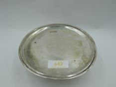 An Edwardian Britannia silver tazza of small plain circular form, London 1903, Edward Barnard & Sons