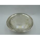 An Edwardian Britannia silver tazza of small plain circular form, London 1903, Edward Barnard & Sons