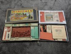 A Lott's Bricks no2 part set with instructions and a Minibrix no 2 part set also with