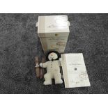 A modern limited edition Steiff Bear, Raymond Briggs The Snowman Skiing having white tag 661877,