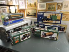 Eight Corgi diecast advertising Wagons, Eddie Stobart and Pickfords, all boxed