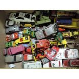 A small collection of playworn diecasts including Dinky, Corgi, Corgi Junior, Limtoy etc