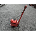 A Triang tin plate Jones KL44 Crane in red with black chassis and wheels