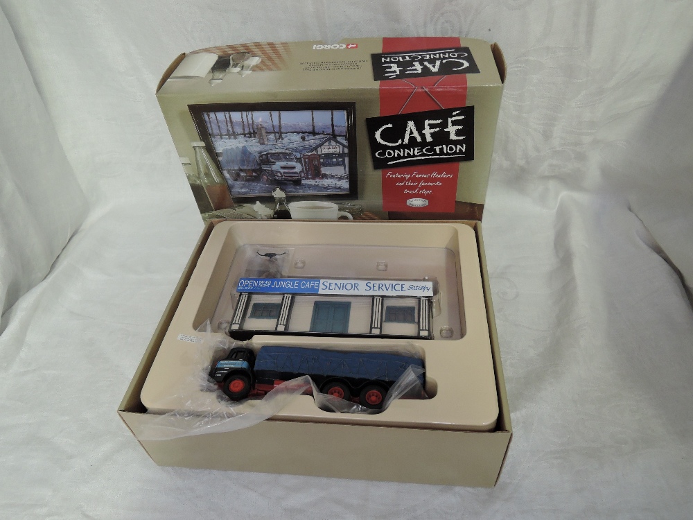 A Corgi Cafe Connection limited edition boxed set, Jungle Cafe & WH Malcolm, 1204/4000 CC11603