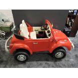 A 1980's/1990's Peg Perigo Magica battery operated childs model car, VW Beetle Cabriolet in red with
