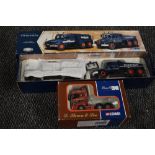 Two Corgi limited edition 1:50 scale diecast, Scania Topline Tractor Unit, D Steven & Son of Wick,