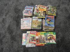 A box of 1970's and later Commando, Football and similar magazines