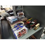 A small selection of modern diecasts including Corgi, Oxford, Days Gone, al boxed along with three