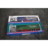 Two Corgi limited edition 1:50 scale diecasts, Daf XF Curtainside, David Murray Transport Ltd