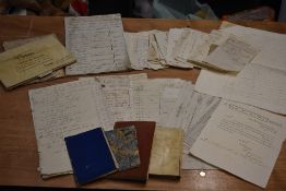 Manuscript. Mini-Archive. A collection of papers, receipts and small accounts/pocket books