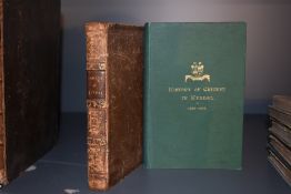 Local History. Nicholson, Cornelius - The Annals of Kendal, &c. Kendal: 1832. 1st edition, with