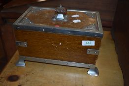 A vintage caddy or small casket