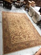 A traditional Belgias style carpet square, approx 295 x 200cm