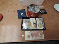 A collection of GB Fantasy Coins & Banknotes including GB Silver Coins