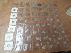 A collection of GB Silver Coins, 1819 to 1946, including 1935 Crown, 1819 Half Crown, 1854 Britannia