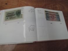 An Album of Malta Banknotes 1918 to 1990's,1 Shilling up to 20 Lira including 1918 two shilling with