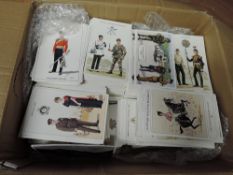 A box of Modern Military Postcards, Regiments, towards 2000 cards, all unused