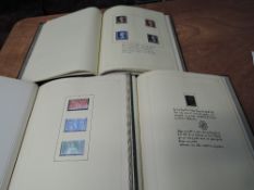 Three Album of GB Stamps, one album 1960's blocks of four, one album 1960's block four, sixes and