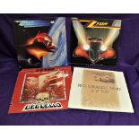 A four album lot of ZZ Tops albums including some of their early releases