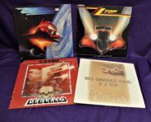 A four album lot of ZZ Tops albums including some of their early releases