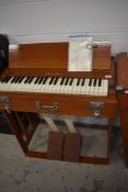 A vintage Pearl River model II preachers style harmonium organ, width orginal receipt from 1981 (£