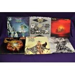 A large collection of Uriah Heep and related albums - all in at least vg+ condition - twenty one