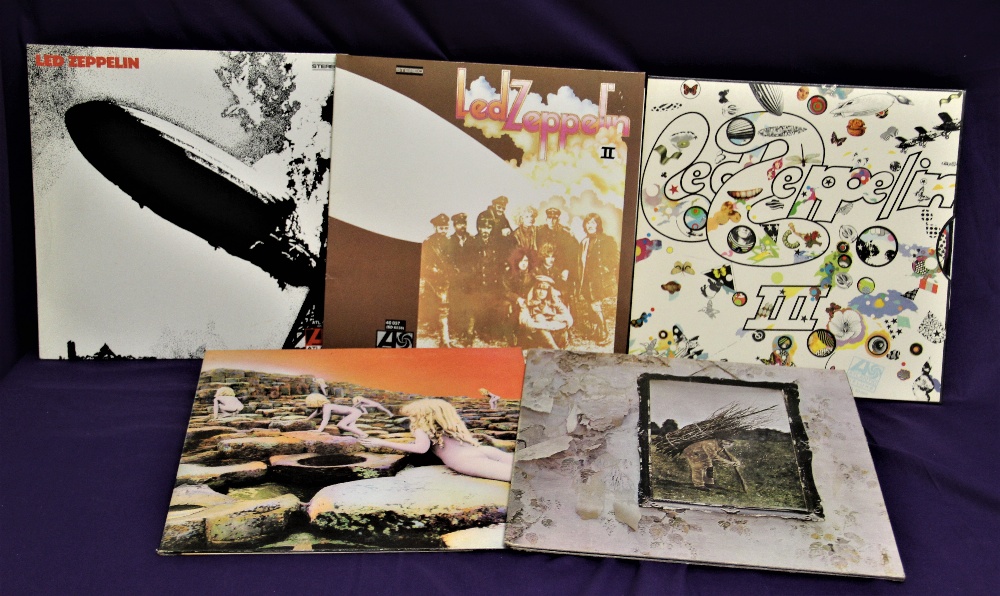 A lot of Led Zeppelin albums - nice in total - later pressings in VG+ all round condition - superb