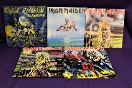 A lot of ten albums by Iron Maiden / related - all been well cared for and in VG+ all round