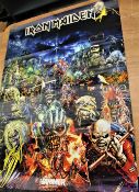 A large quantity of rock posters - Kiss and Iron Maiden - please see all photos - some are a