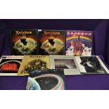 A lot of Rainbow vinyl albums - eight albums in this lot - hard rock / metal interest