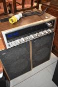 A vintage Pioneer stereo receiver, model SX-737 and a pair of Goodmans speakers