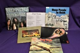 A lot of five albums by Deep Purple - hard rock interest