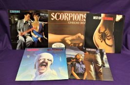 A lot of five Scorpion albums