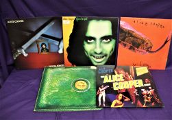 A lot of nine albums by Alice Cooper- all in nice shape and been well cared for